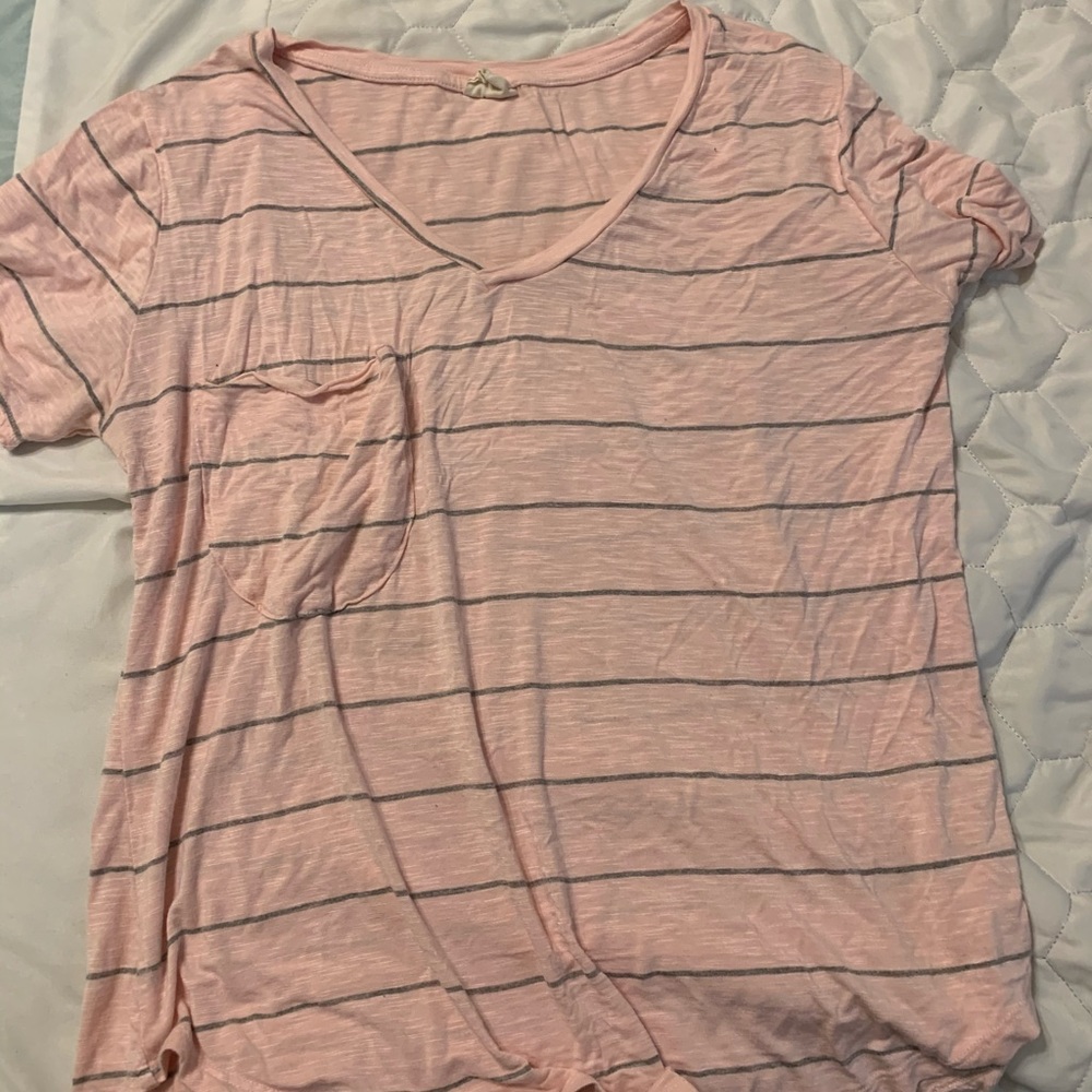 Pink and grey shirt